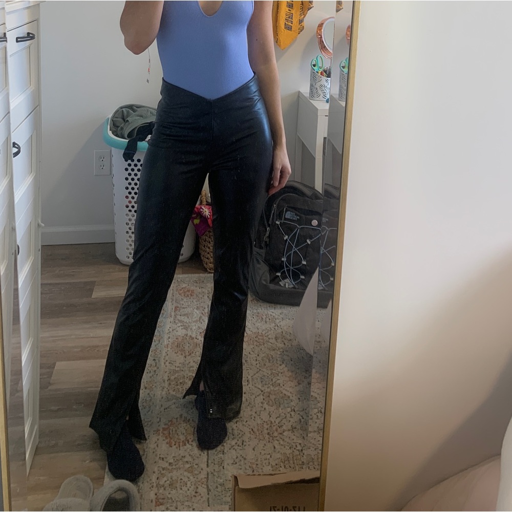 Black Leather Pants